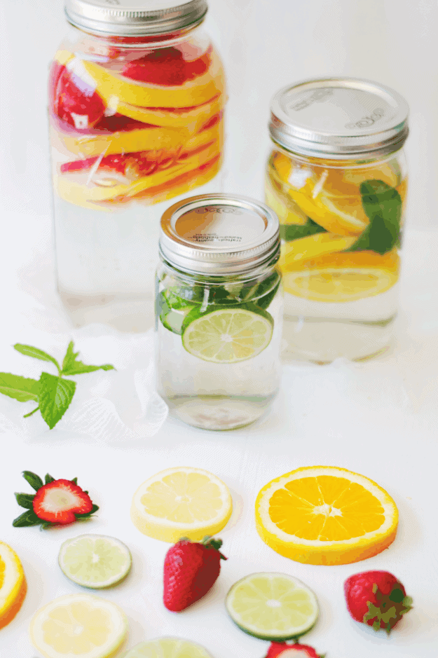 Infused Water with Herbs, Citrus, + Fruit - Champagne Tastes