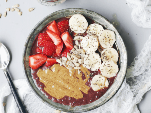 Açaí Bowl with Almond Butter {& How To Top It!} - Chelsea's Messy Apron