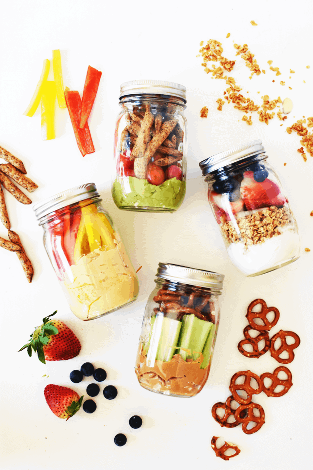 Mason Jar Fruit Jars-Snack Prep