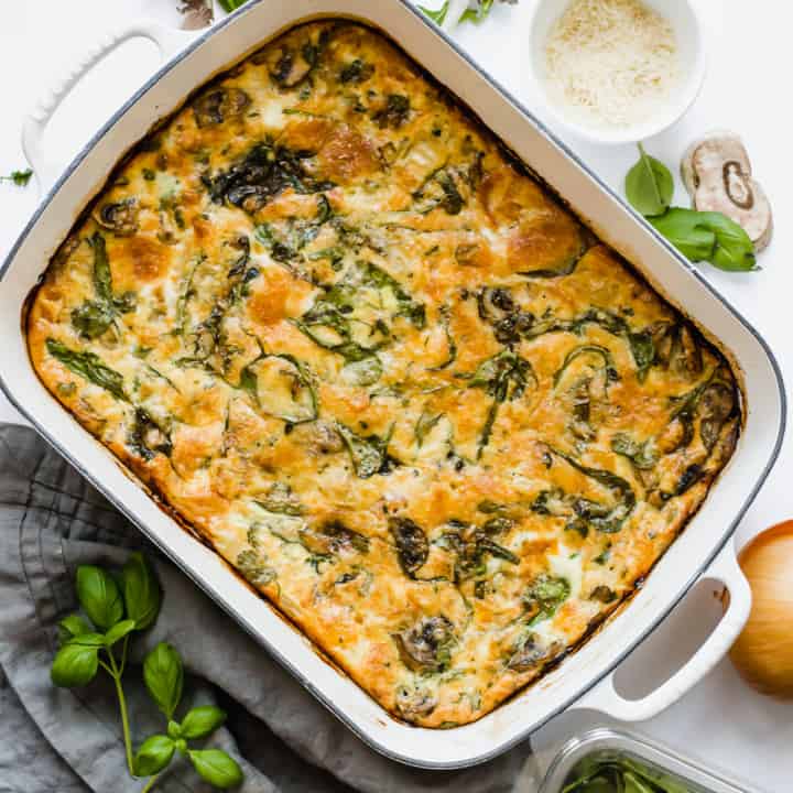 Easy Baked Frittata Recipe with Spinach (Gluten-Free) | The Butter Half