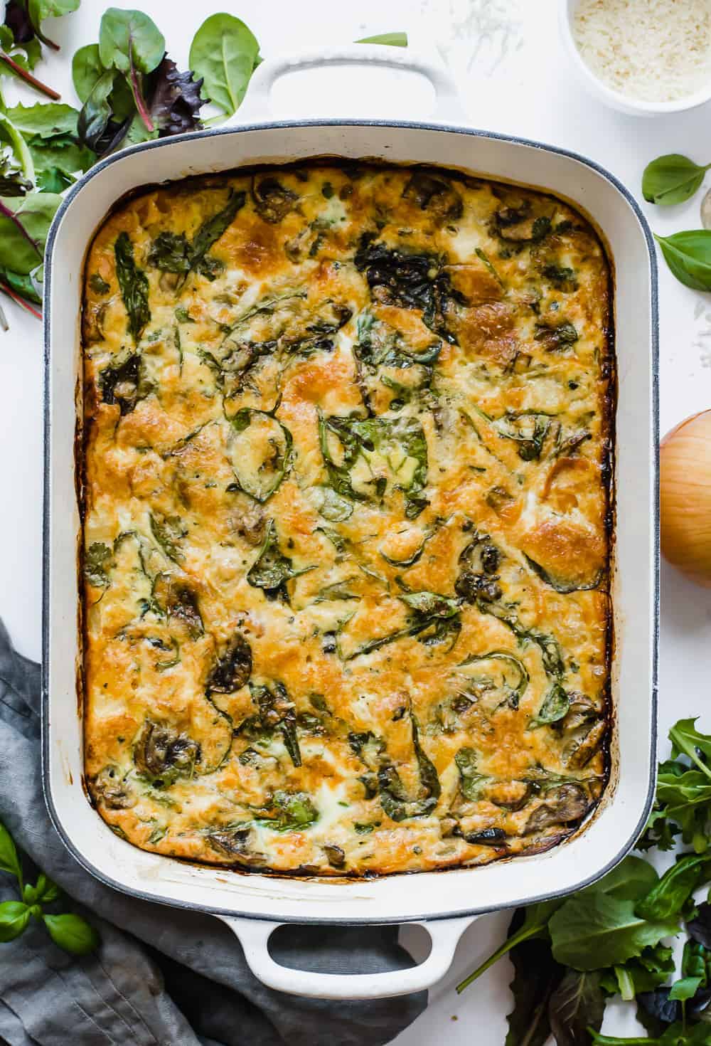 Easy Baked Frittata Recipe with Spinach (Gluten-Free) | The Butter Half