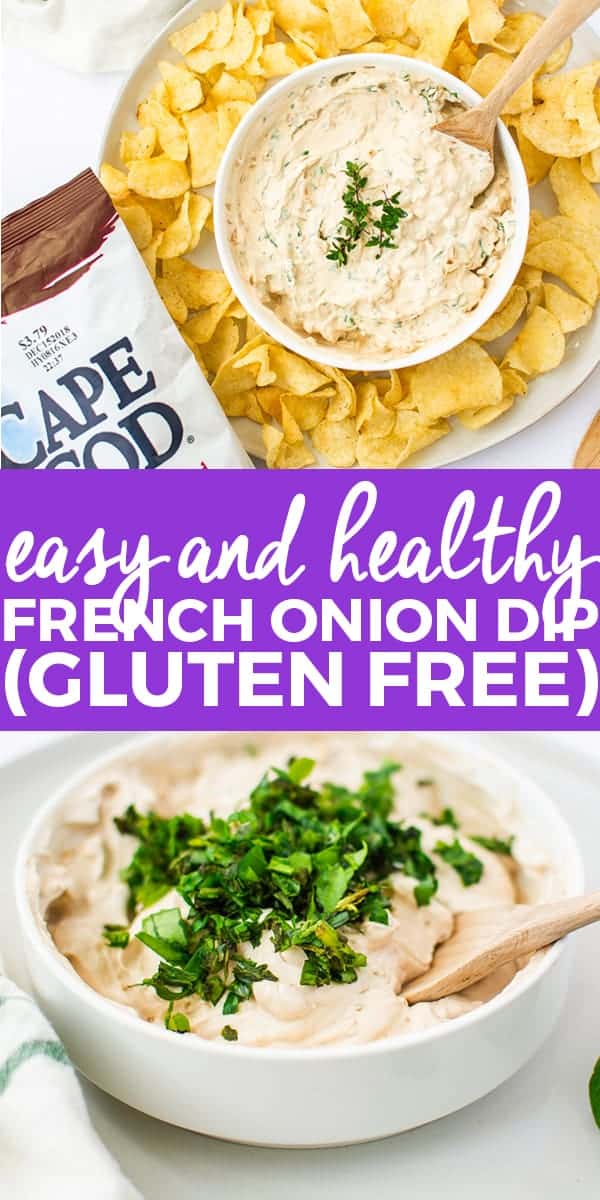 Easy + Healthy French Onion Dip (Gluten Free) | The Butter Half